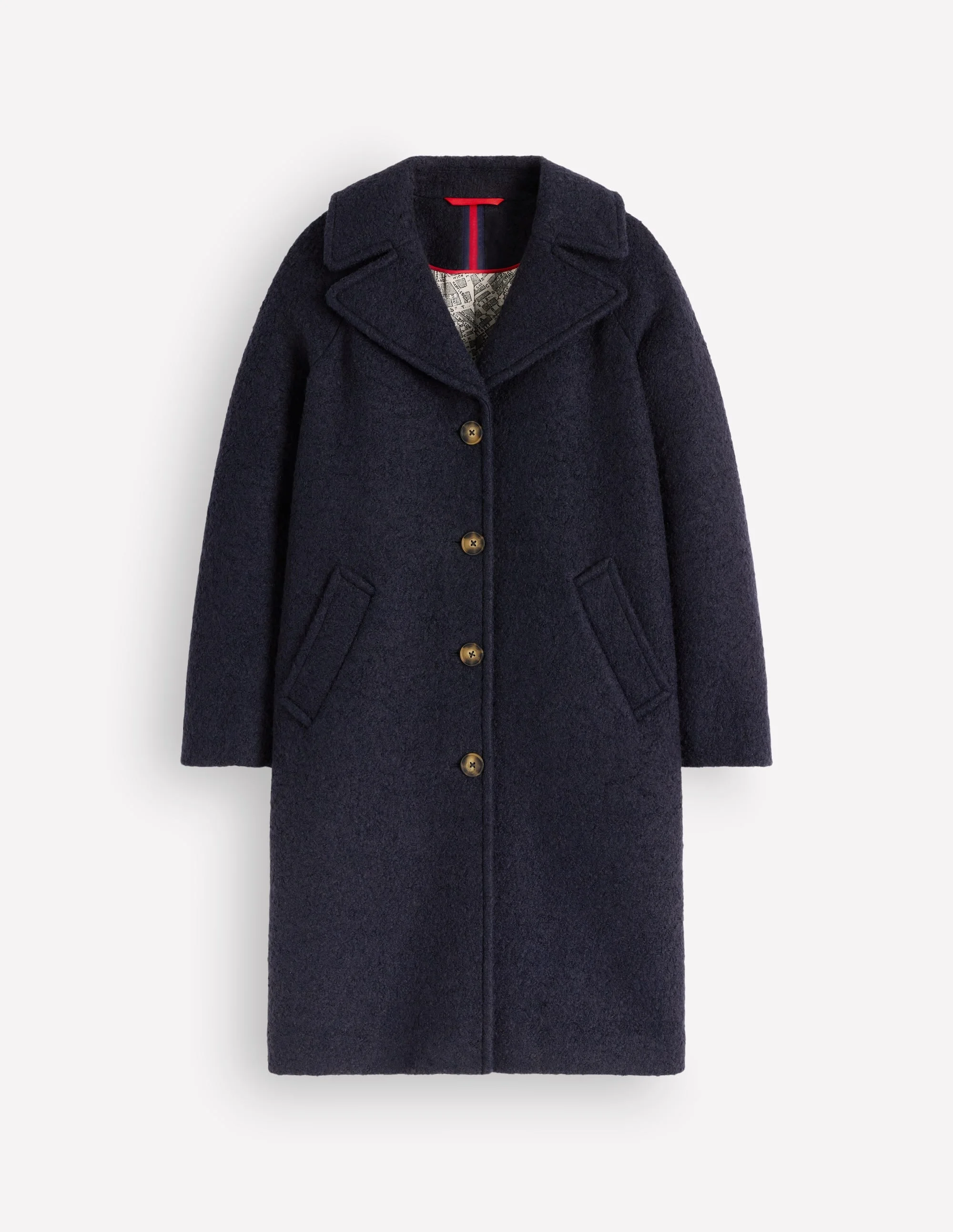 Cotswold Wool Coat-Navy - 1