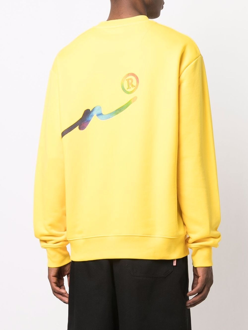logo-print cotton sweatshirt - 4