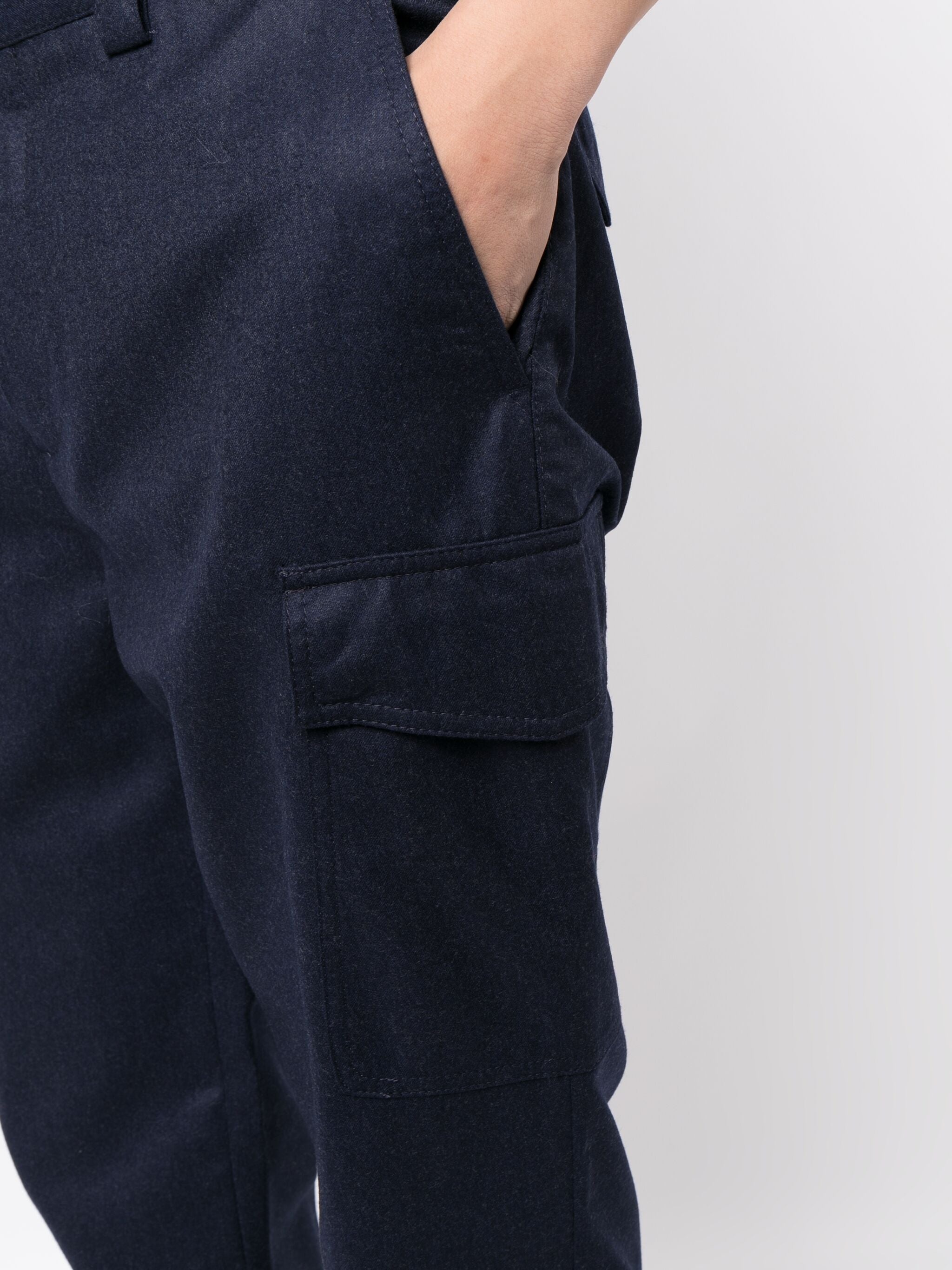 STRAIGHT-LEG WOOL TROUSERS - 5