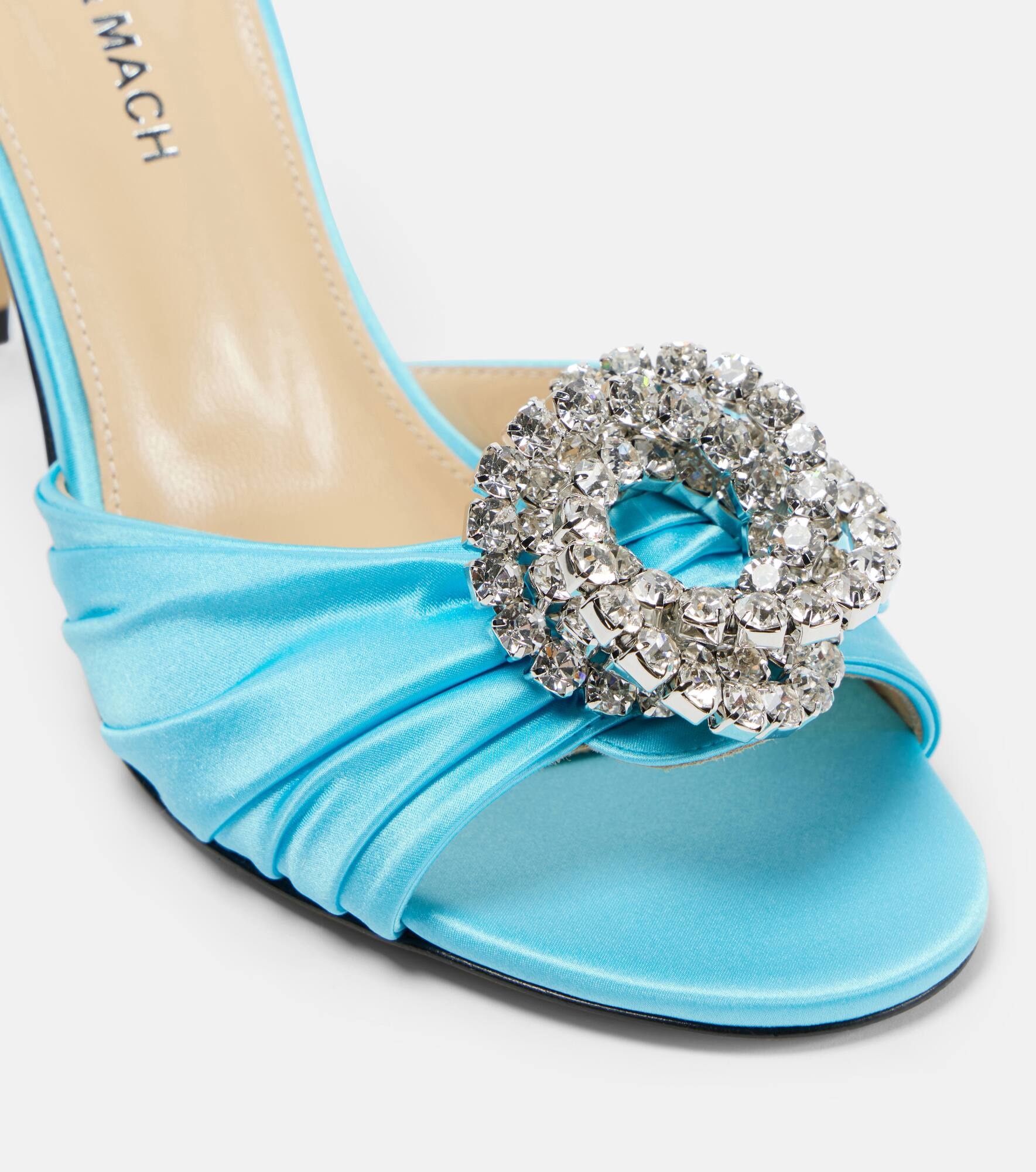 Galaxy embellished tulle mules - 5