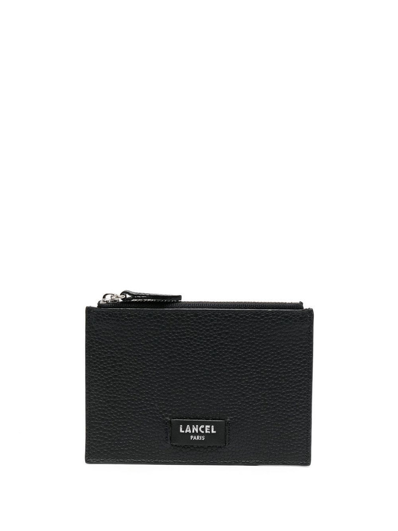 logo leather card holder 1