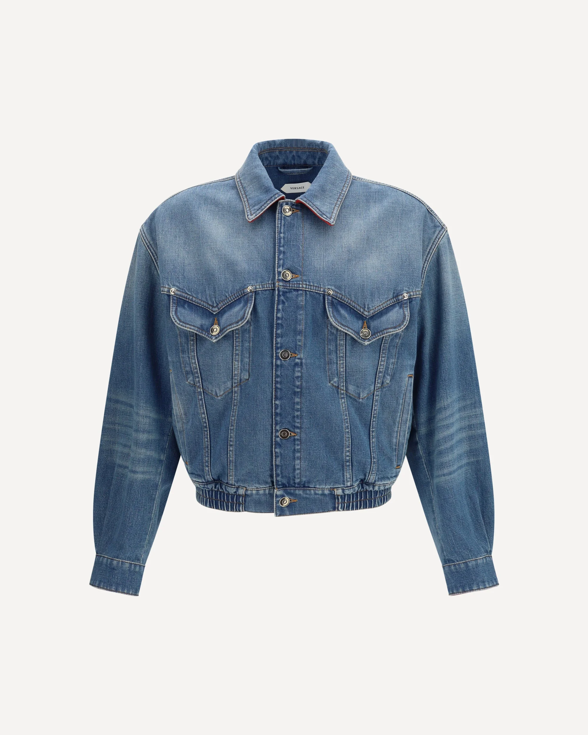 Medusa cotton denim Jacket - 1