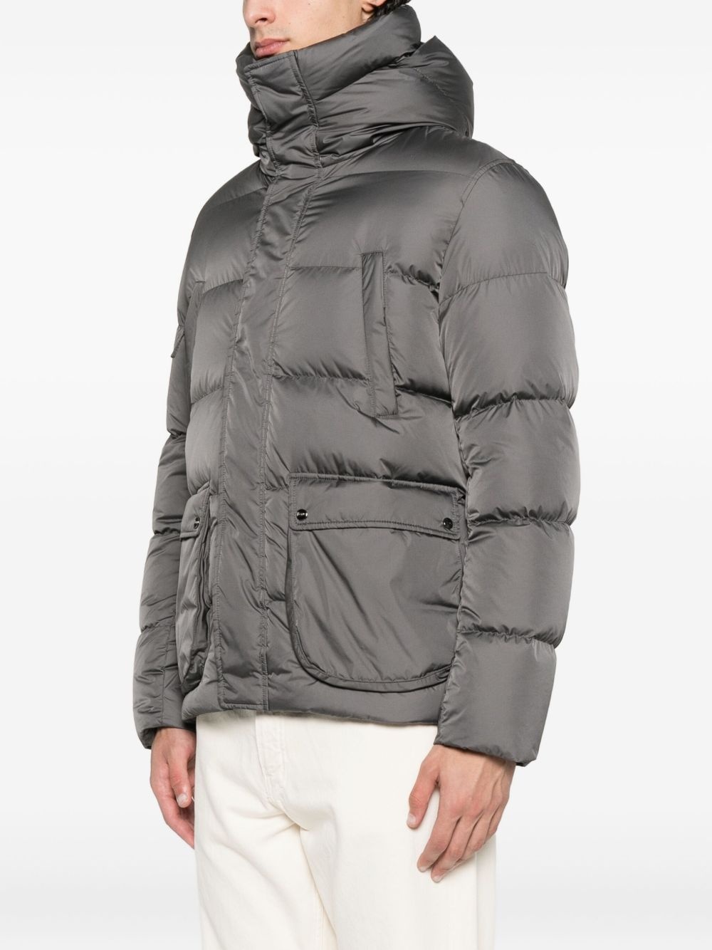 hooded quilted jacket - 3