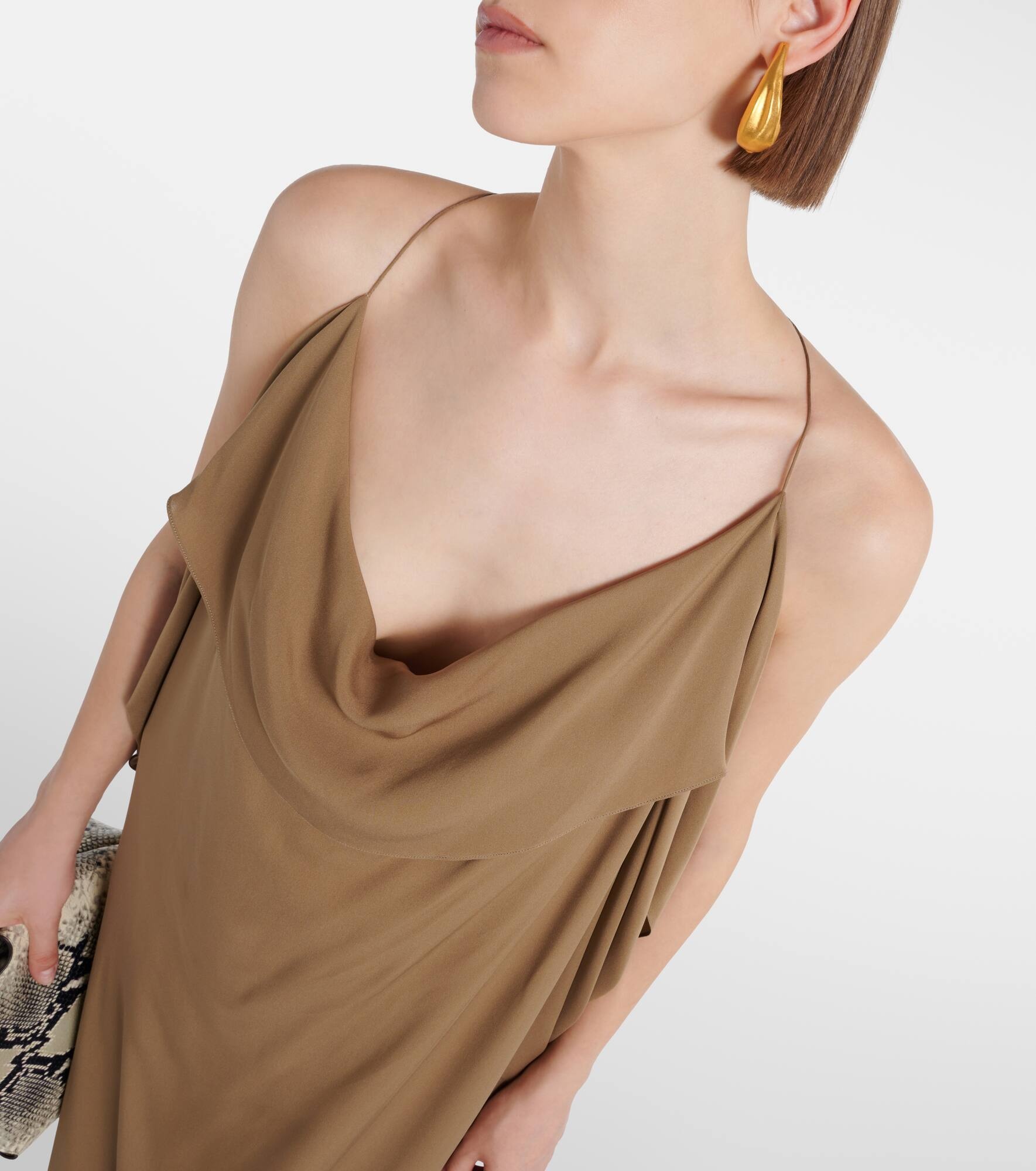 Dandora draped silk gown - 4
