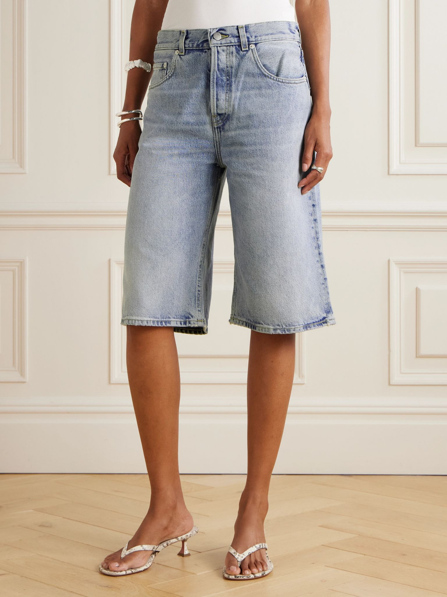 Becky denim shorts Light denim - 3