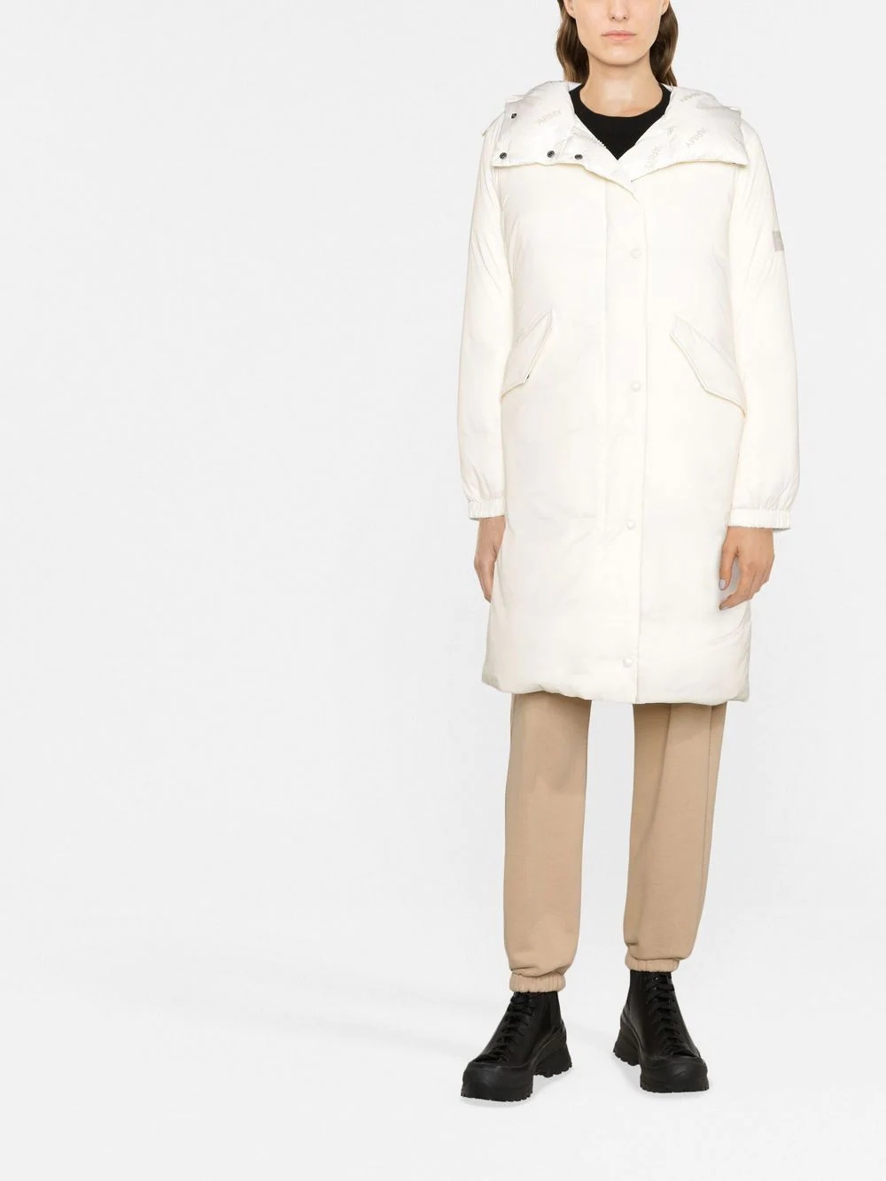 hooded puffer coat - 4