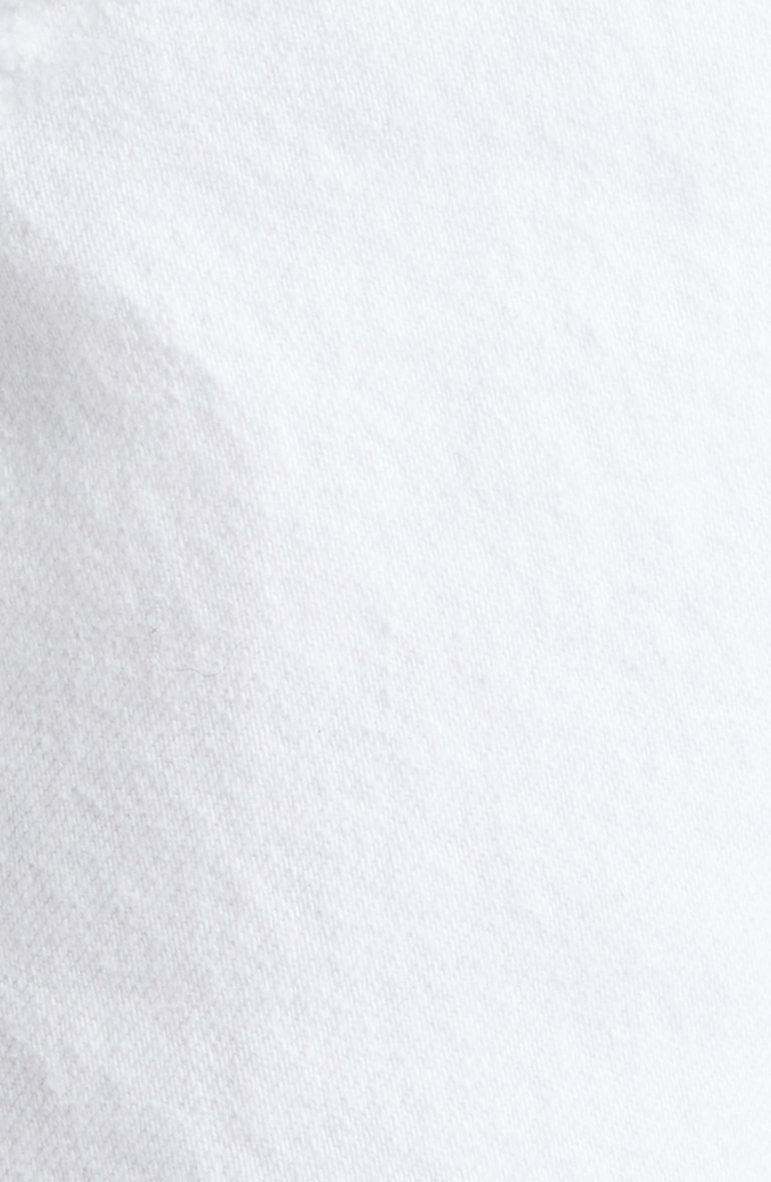Stella McCartney Destroyed Straight Leg Jeans in White at Nordstrom - 7