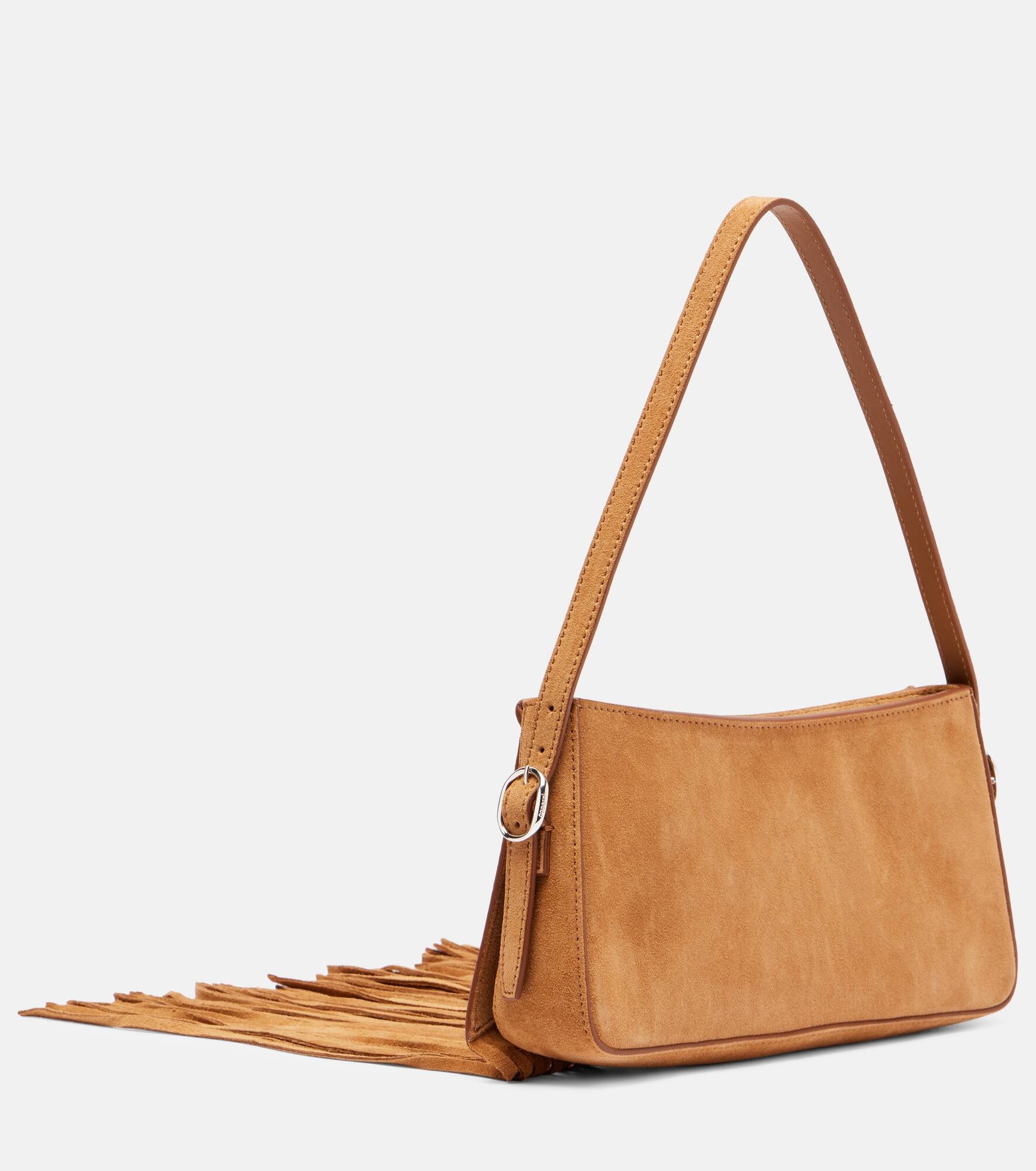 Fringed suede shoulder bag - 4