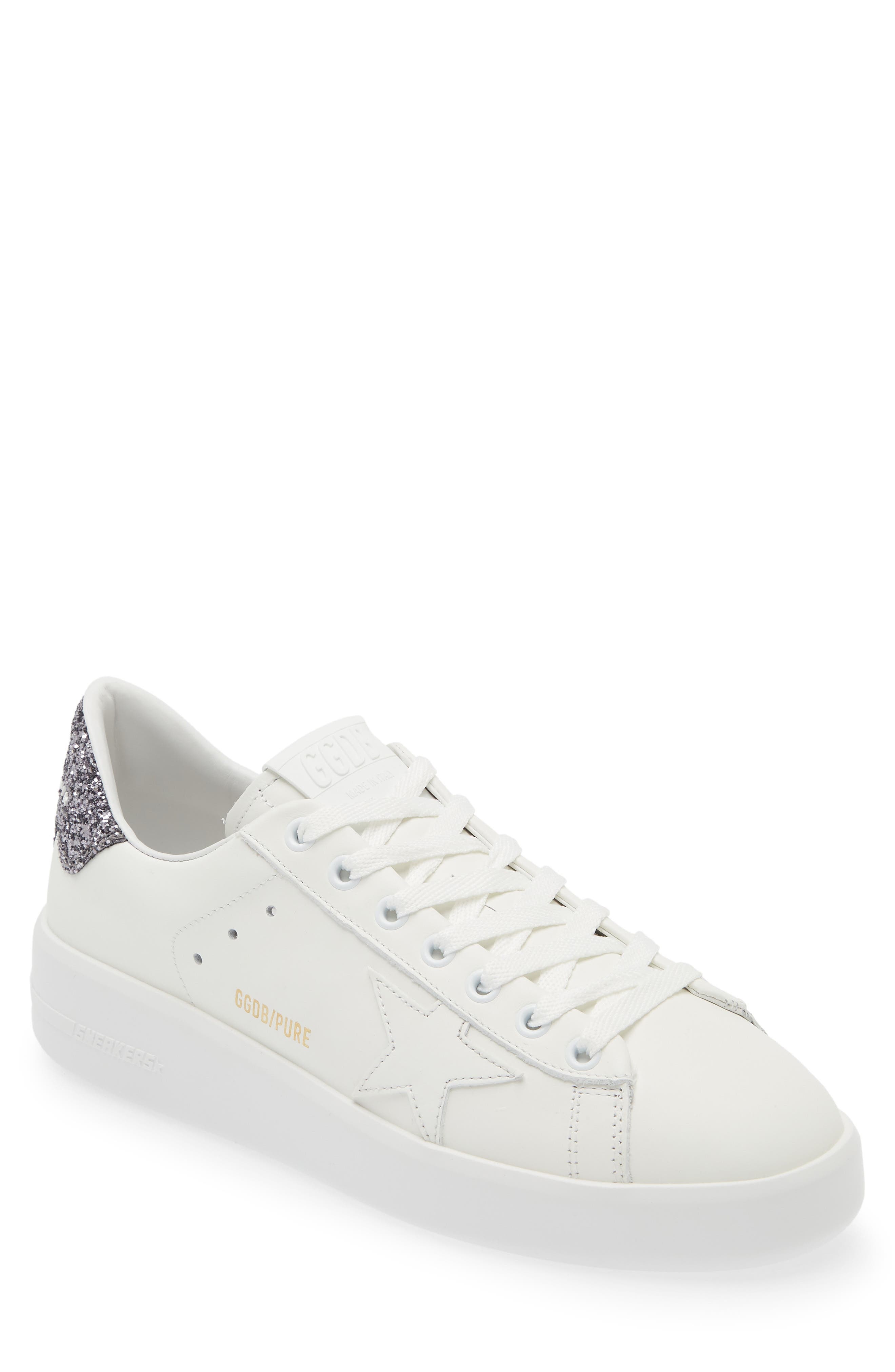 Golden Goose Purestar Low Top Sneaker in White/Anthracite at Nordstrom - 1
