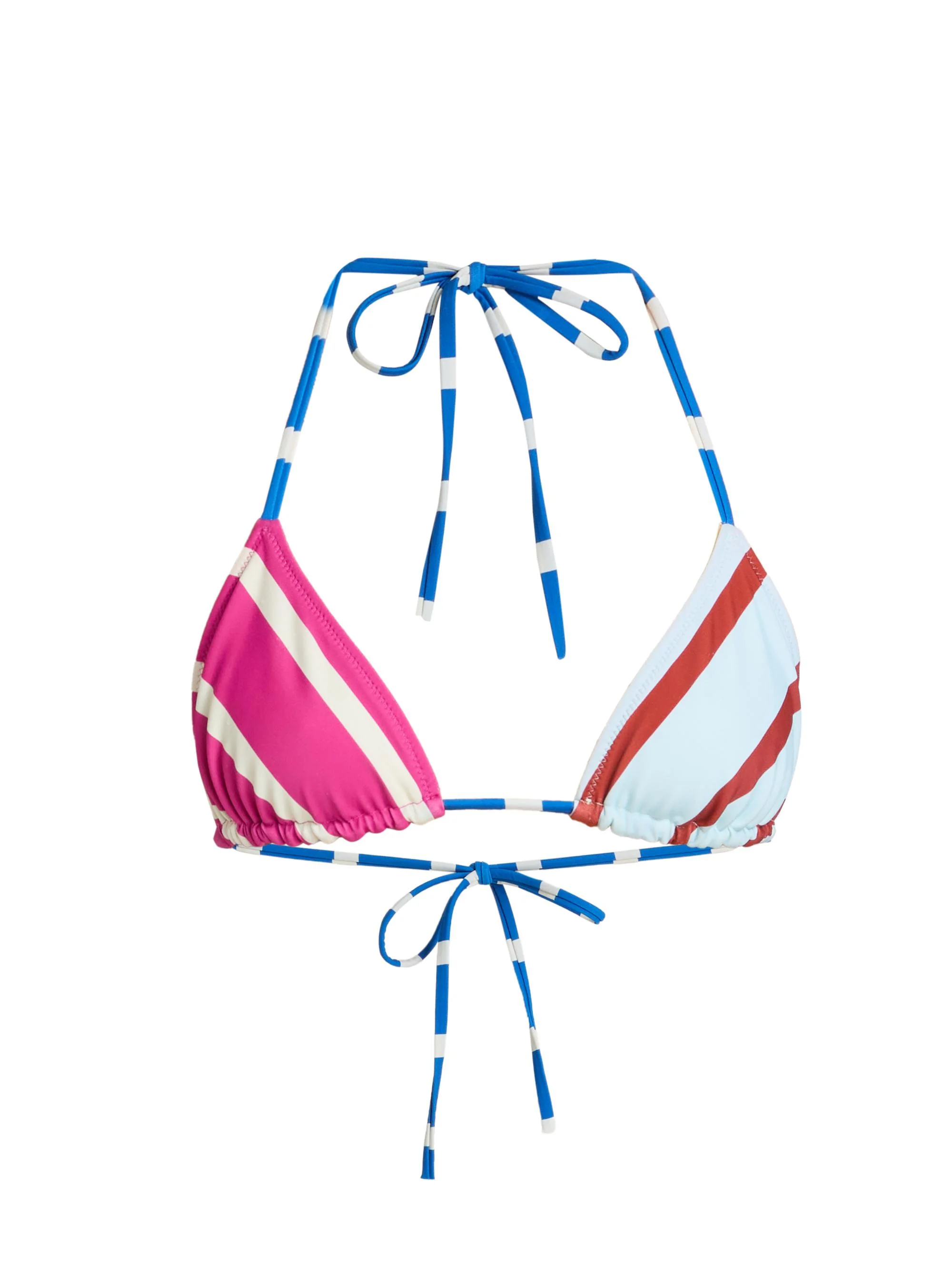 Women's The Iris Reversible Bikini Top - Colorblock Stripe - 1