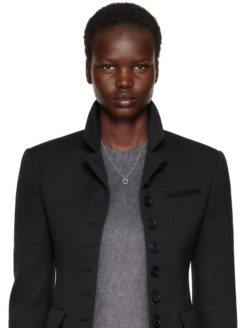 FERRAGAMO Silver Gancio Necklace outlook