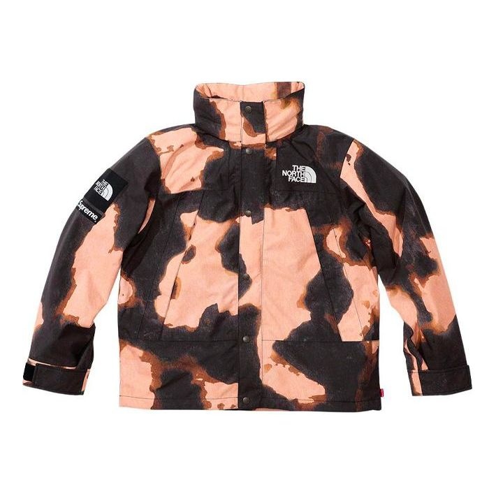 Supreme x The North Face Bleached Denim Print Mountain Jacket 'Beige Black' SUP-FW21-367 - 3