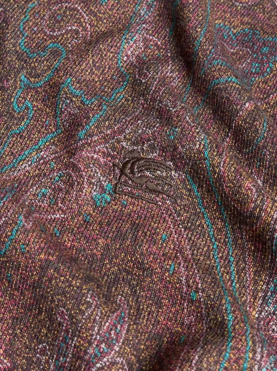 KNIT POLO-SHIRT WITH PAISLEY PRINT - 7