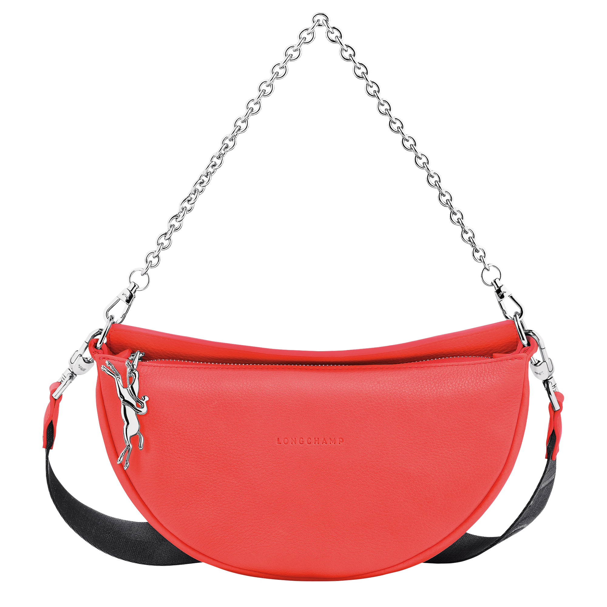 Smile S Crossbody bag Strawberry - Leather - 1