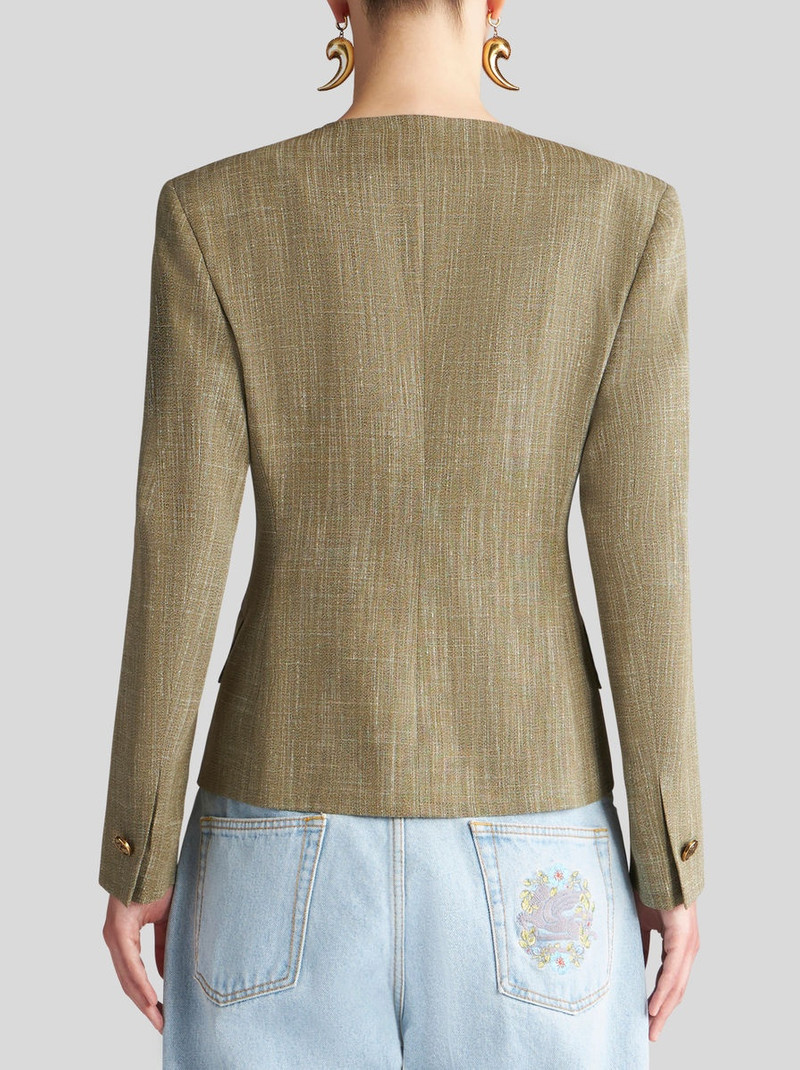 SLUB FABRIC JACKET 5