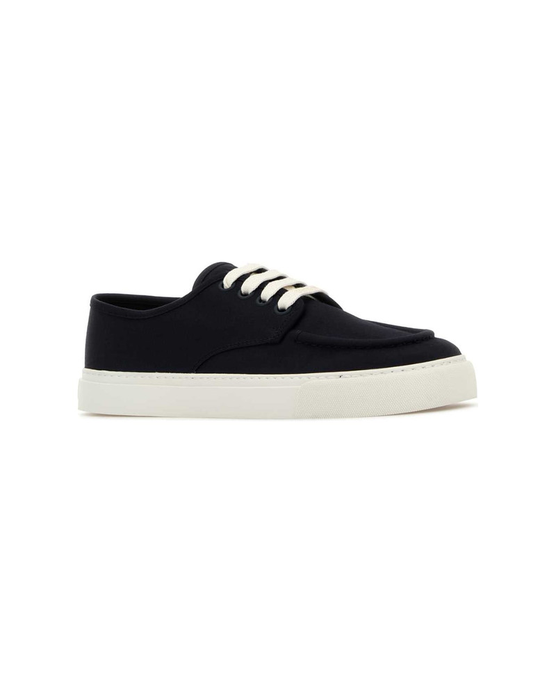 Prada Navy Blue Canvas Sneakers outlook