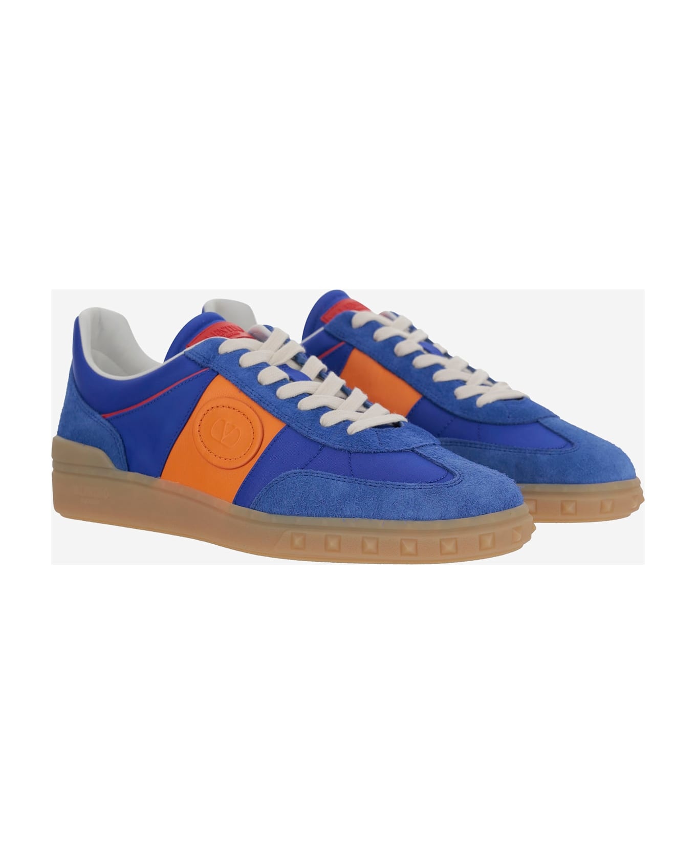 Multicolor Split Leather And Leather Upvillage Sneakers - 3