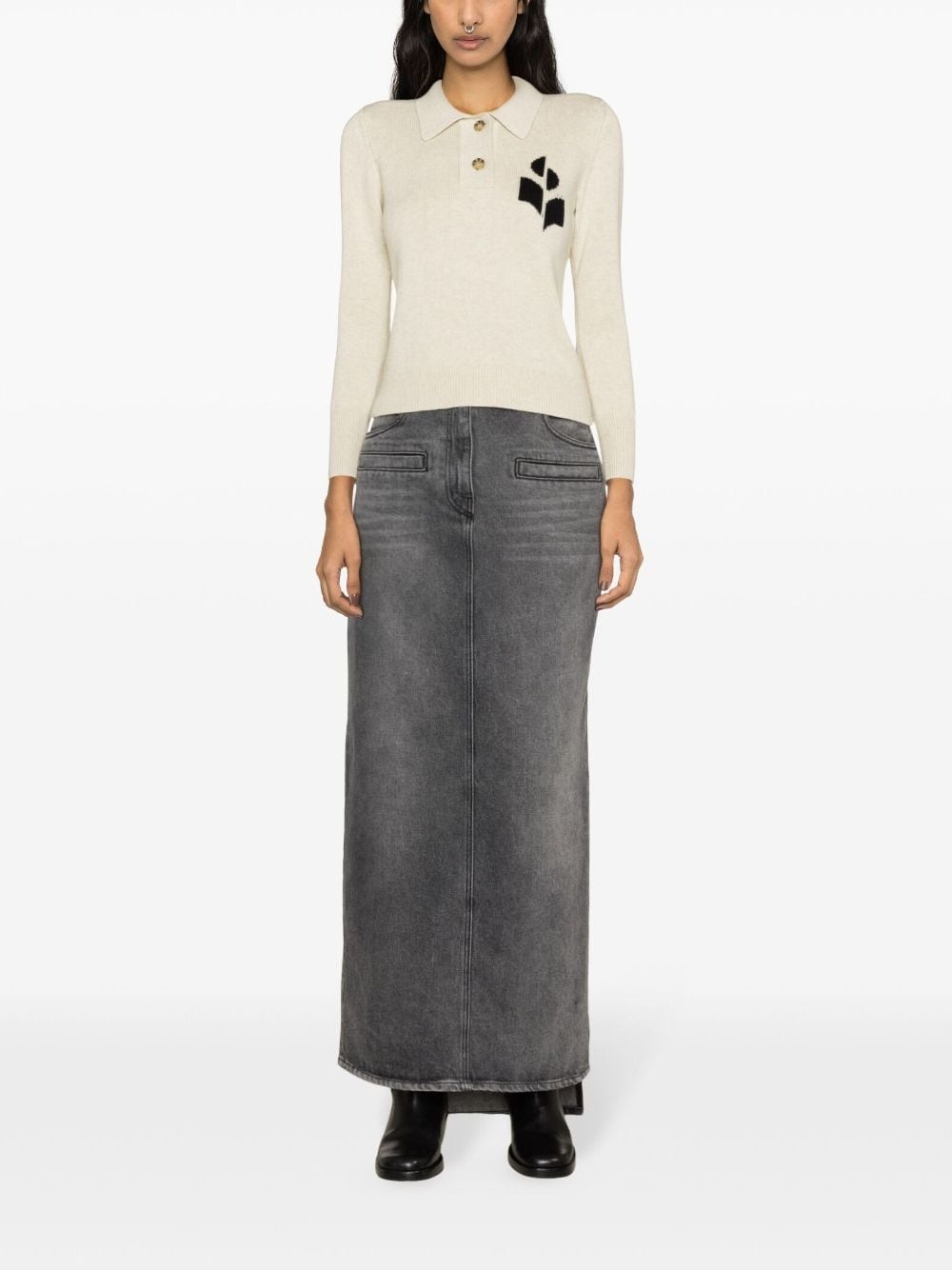 Nola knitted polo sweatshirt - 2