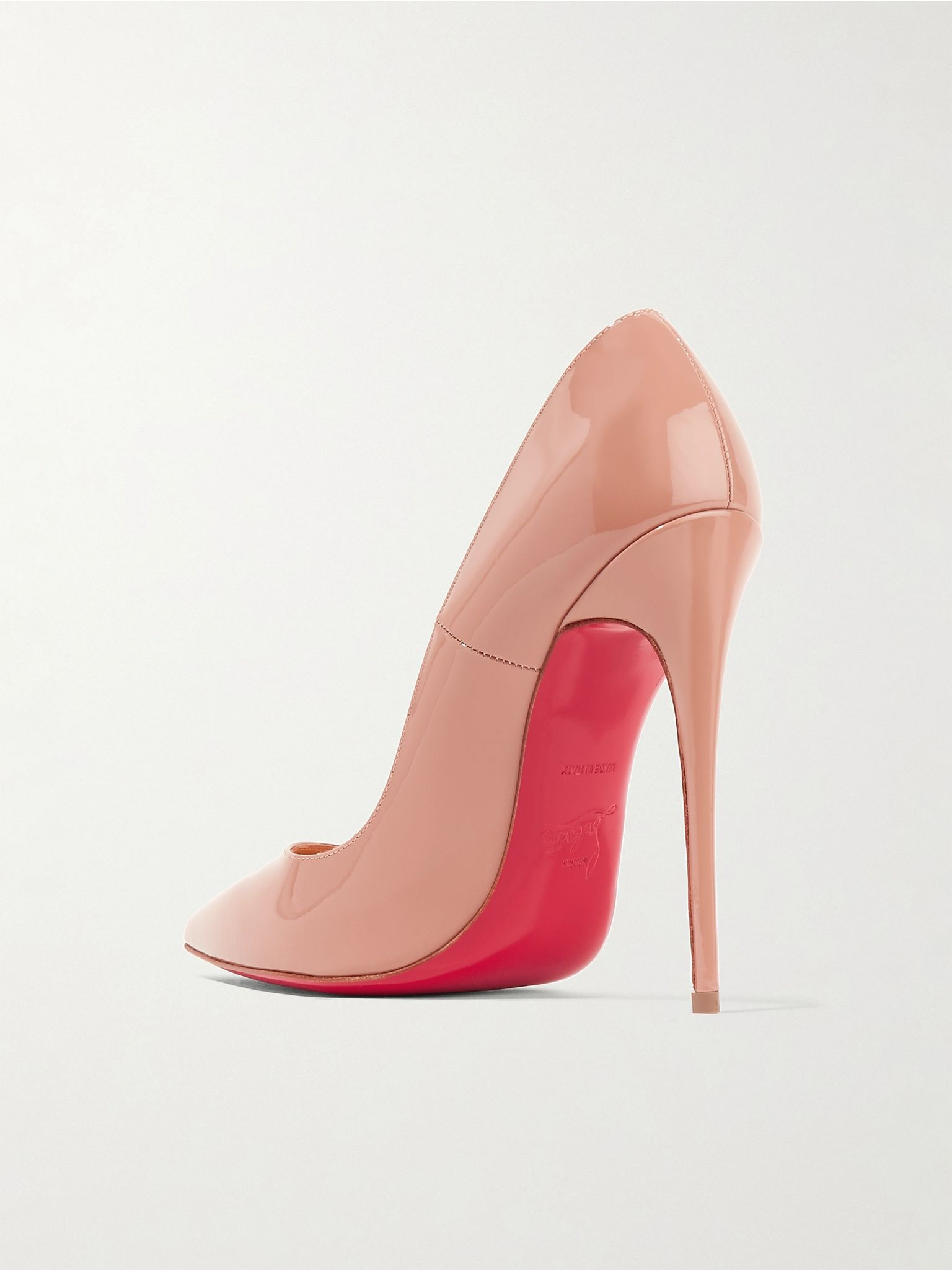 So Kate 120 patent-leather pumps Beige - 3