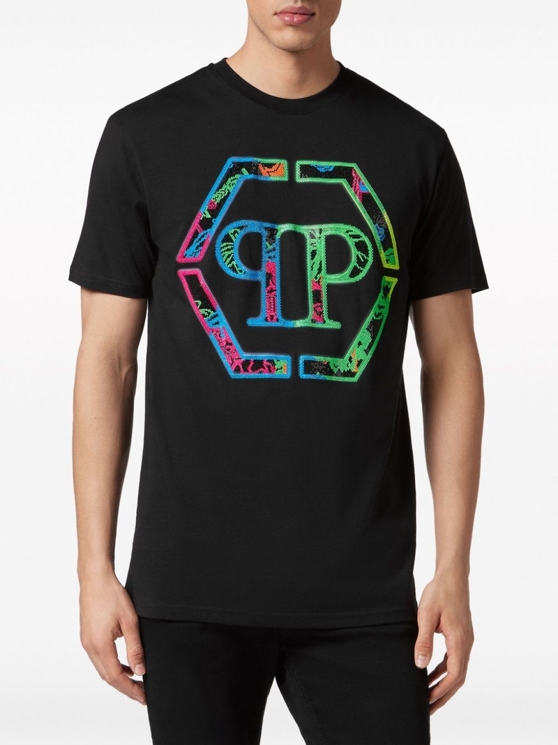logo-embellished cotton T-shirt 3