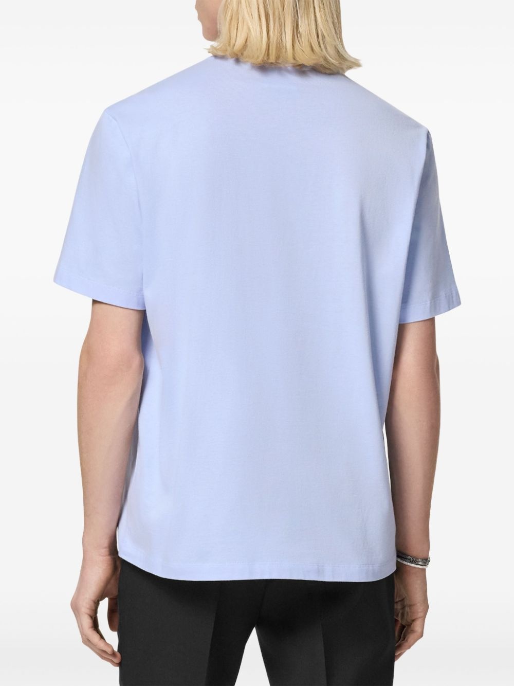 University Coral embroidered T-shirt - 4