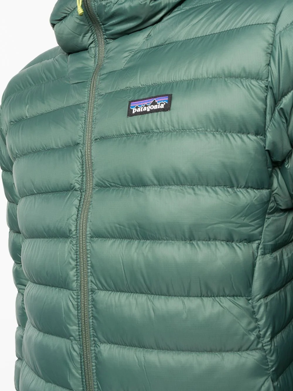 logo-patch padded down jacket - 5