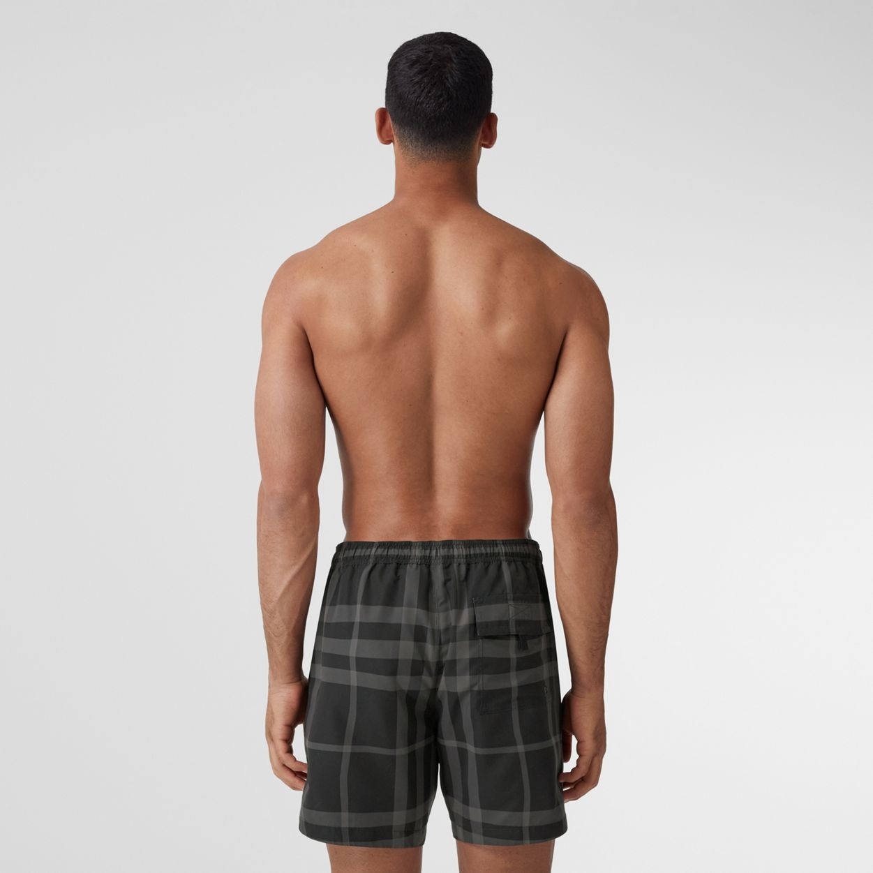 Check Drawcord Swim Shorts - 3