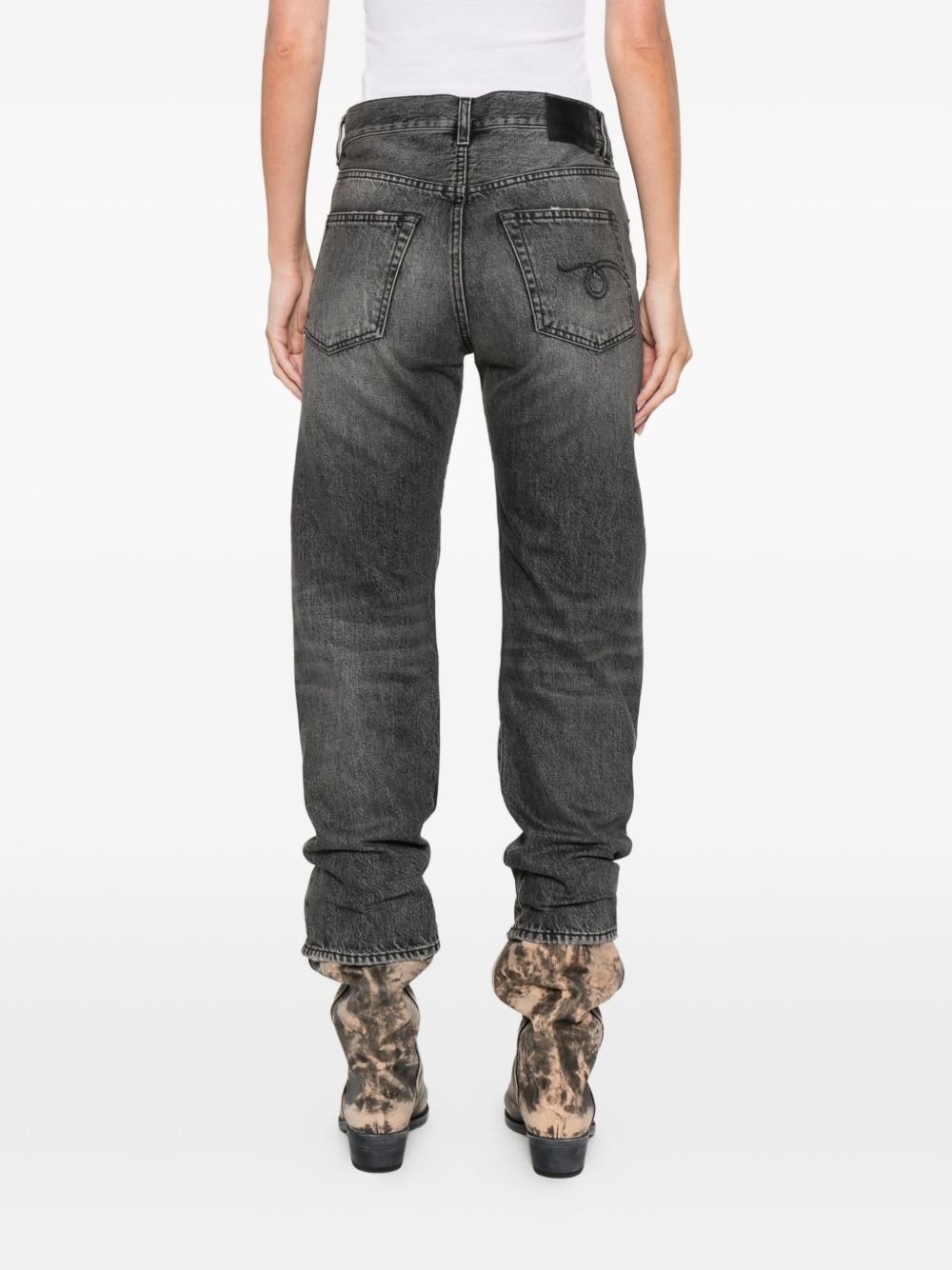 logo-patch jeans - 4