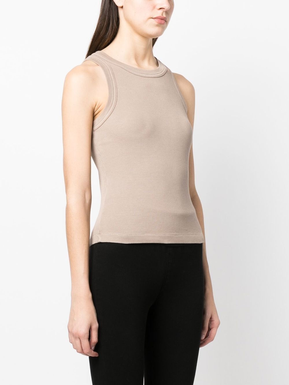 sleeveless ribbed top - 3