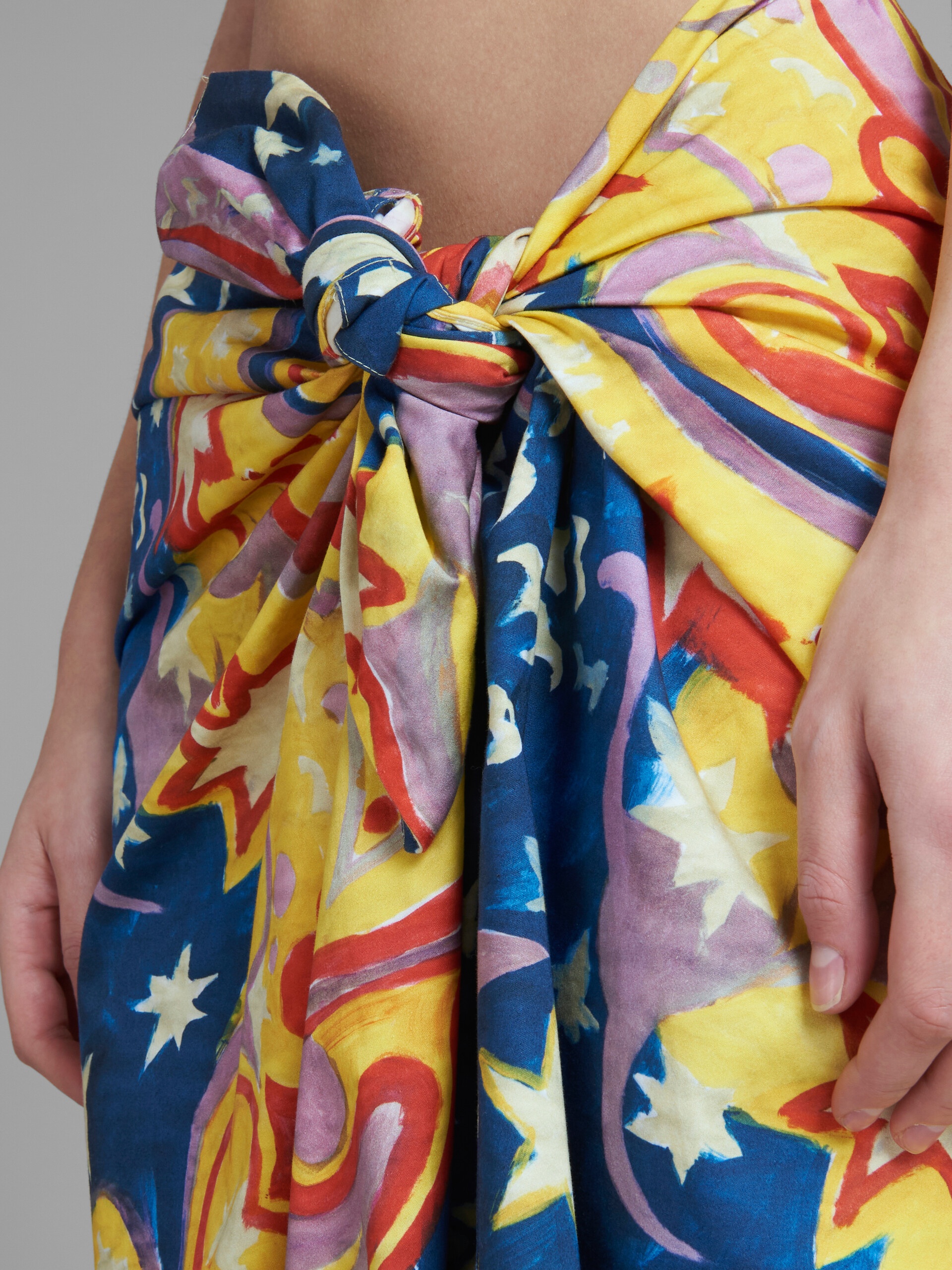 MARNI X NO VACANCY INN - COTTON MIDI SKIRT WITH GALACTIC PARADISE PRINT - 4
