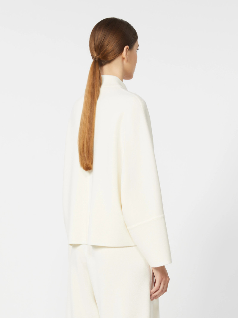 SPORT Wool boxy cardigan - SILK 4