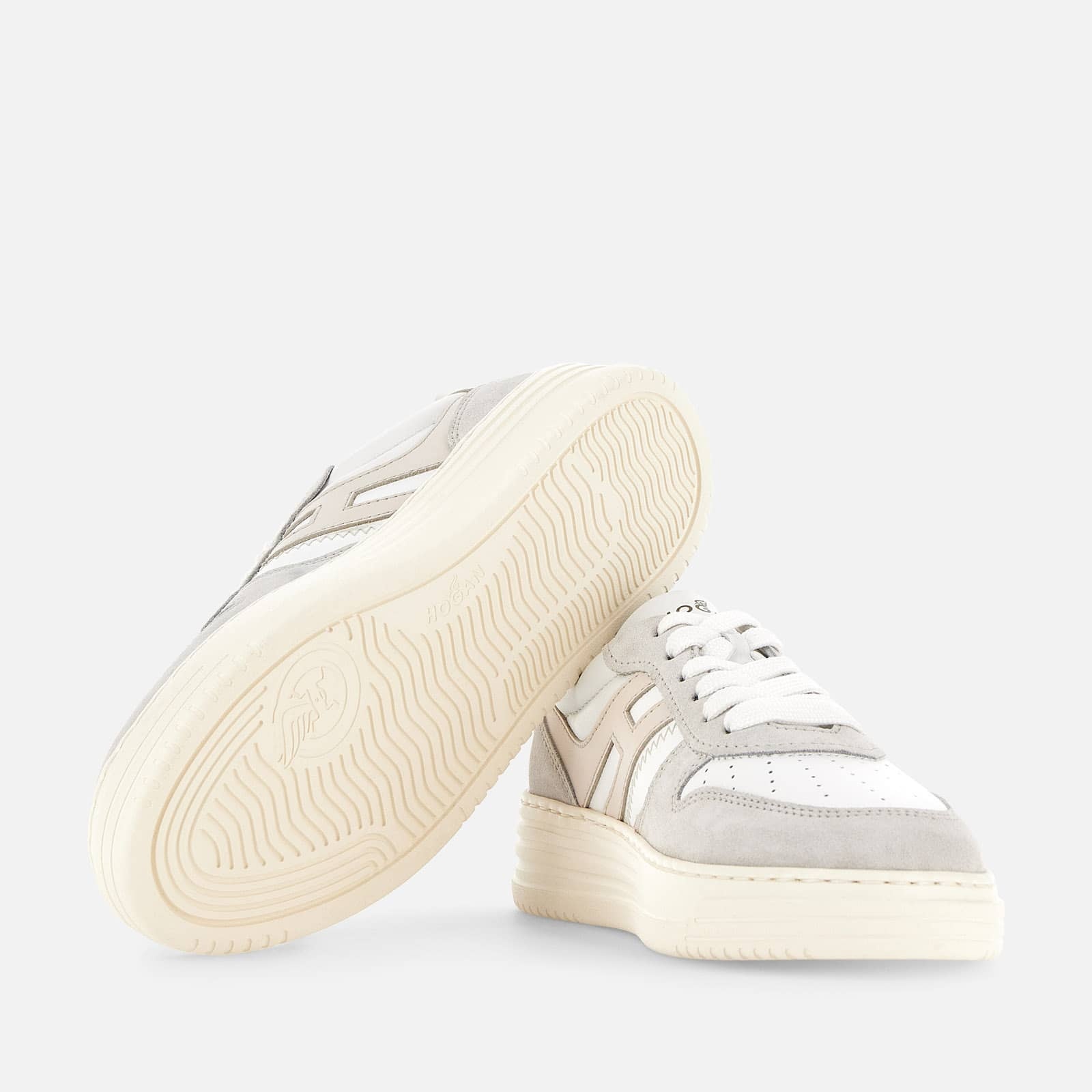 Sneakers Hogan H630 Silver Ivory - 4