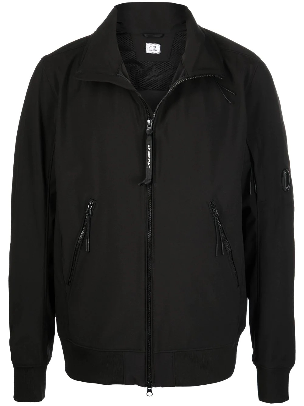 concealed-hood zip-up jacket - 1