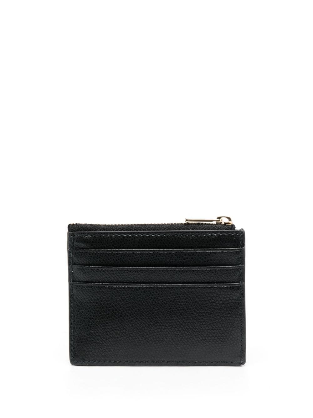 logo-plaque leather wallet - 2