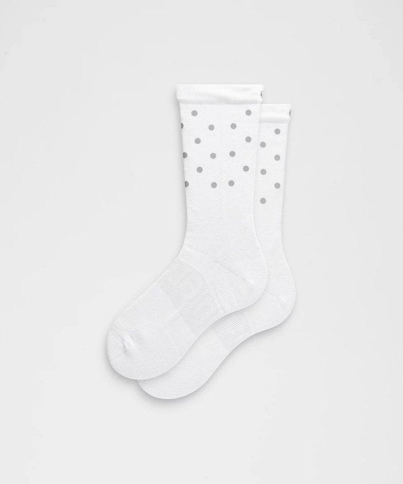 Men's Power Stride Crew Socks *Dot Reflective 1