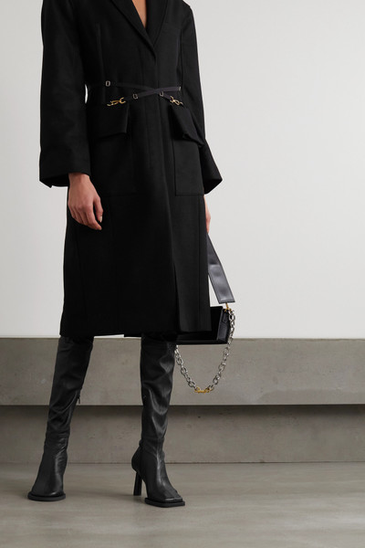 JACQUEMUS Carré Ronds leather over-the-knee boots outlook