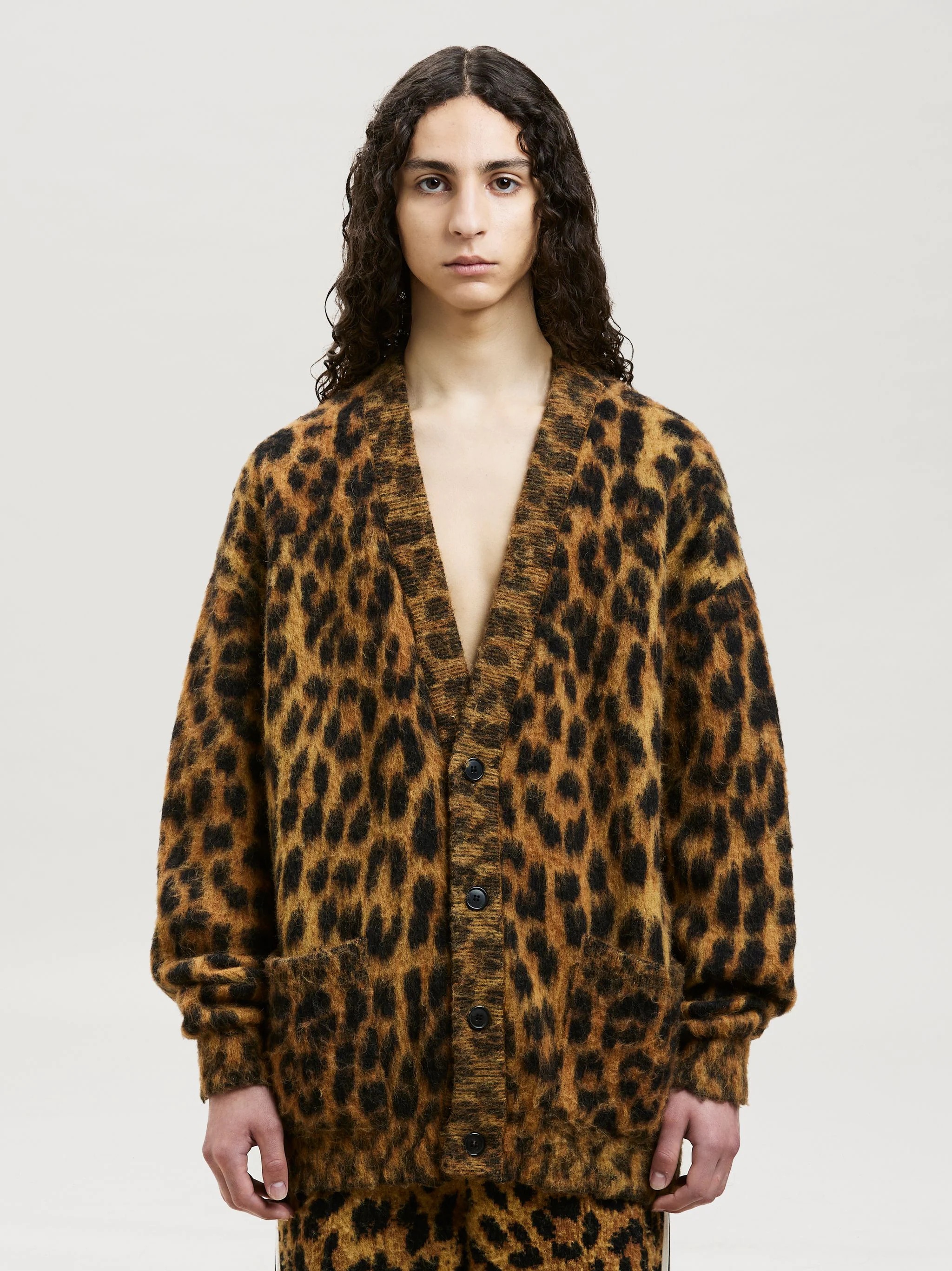 ANIMALIER BRUSHED CARDIGAN - 3