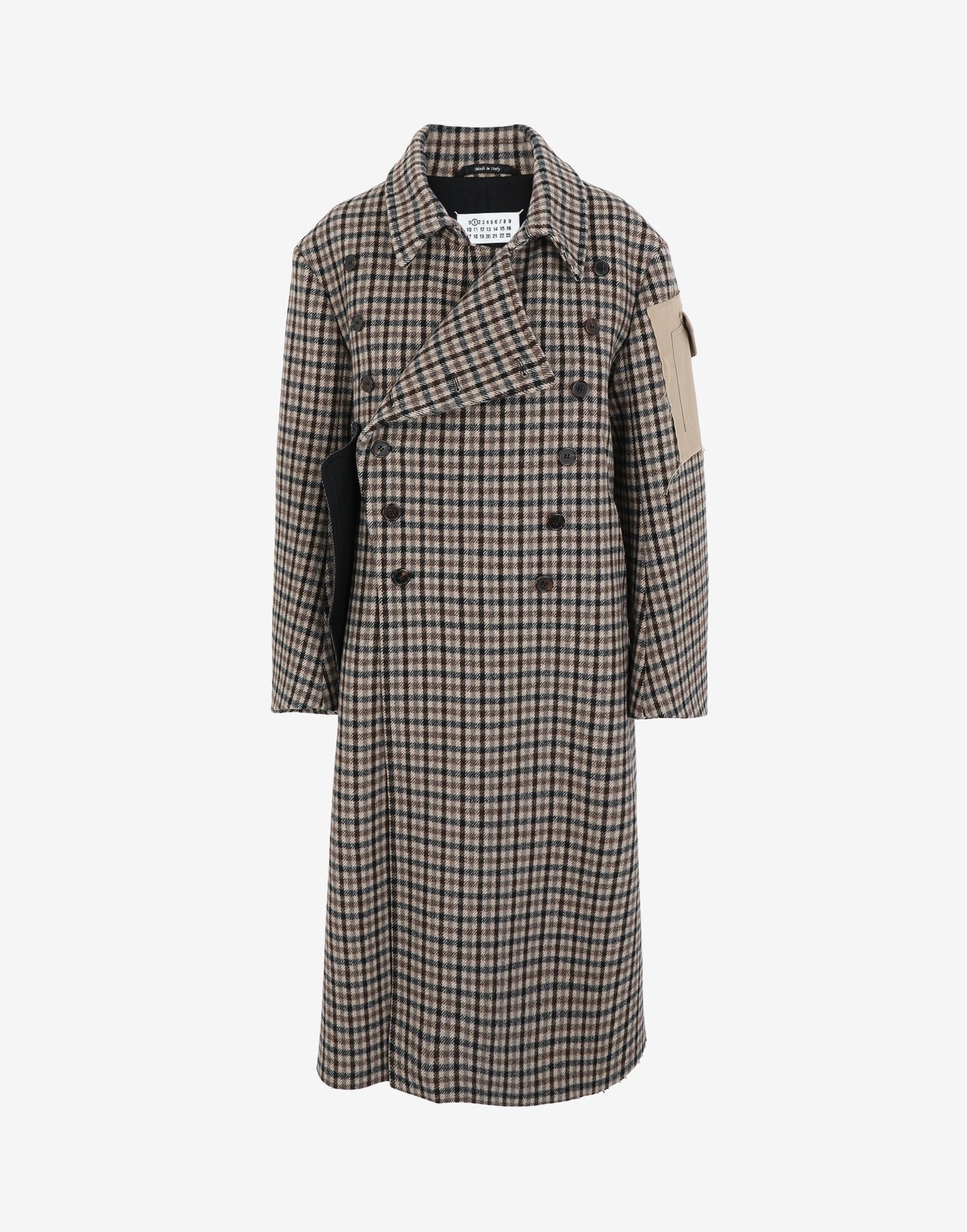 'Memory of' check trench coat - 1