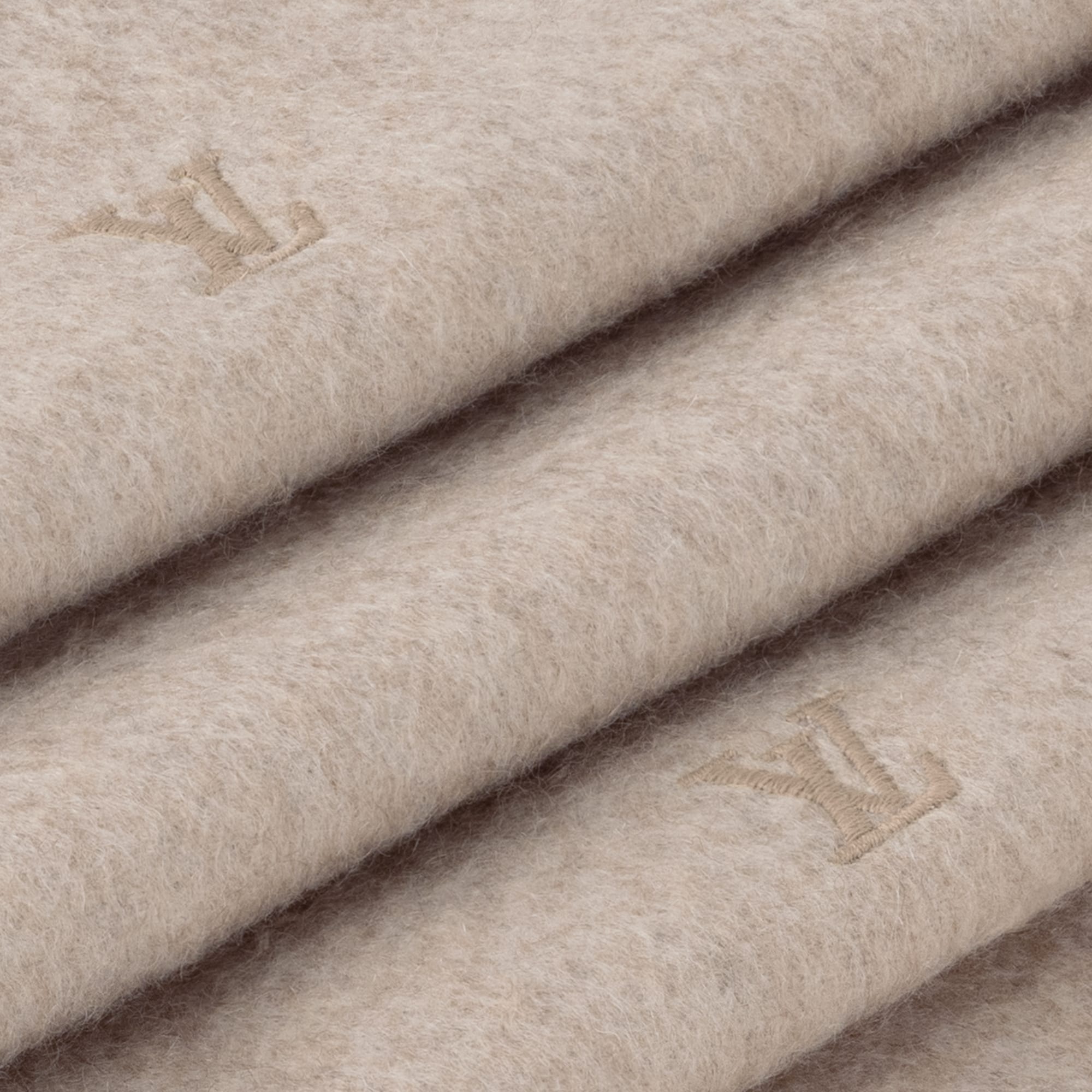 LV Blason Embroidered Scarf - 3