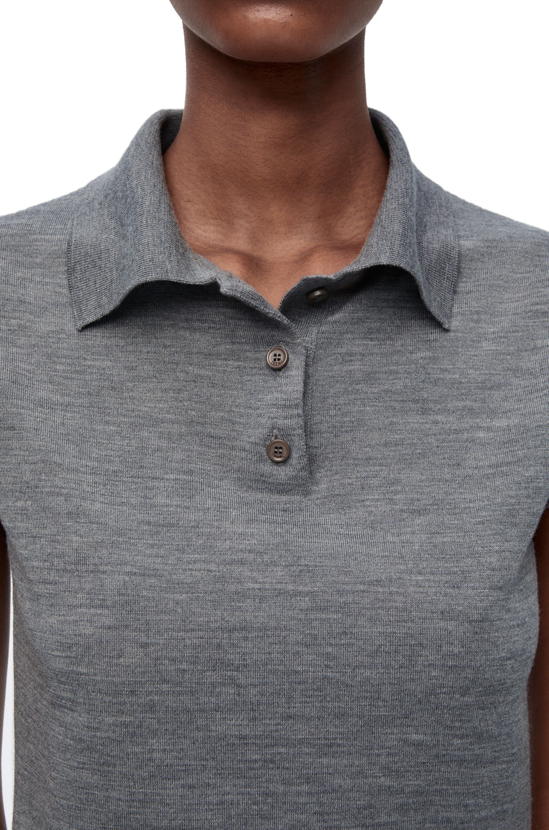 Polo sweater in wool - 5