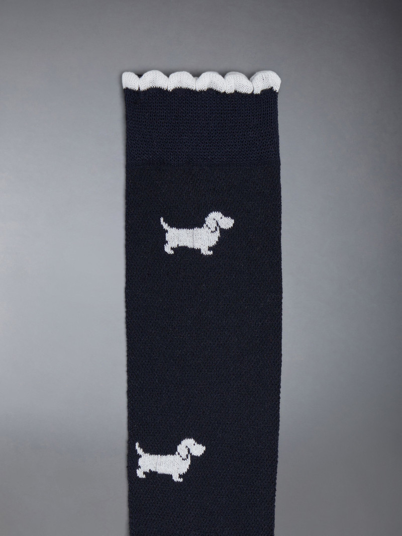 Thom Browne Hector-motif scalloped-edge socks outlook
