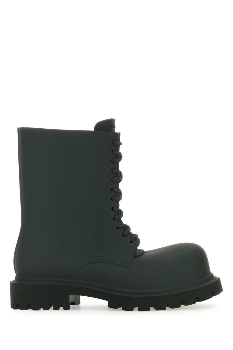 Balenciaga Men Bottle Green Eva  Boots - 1