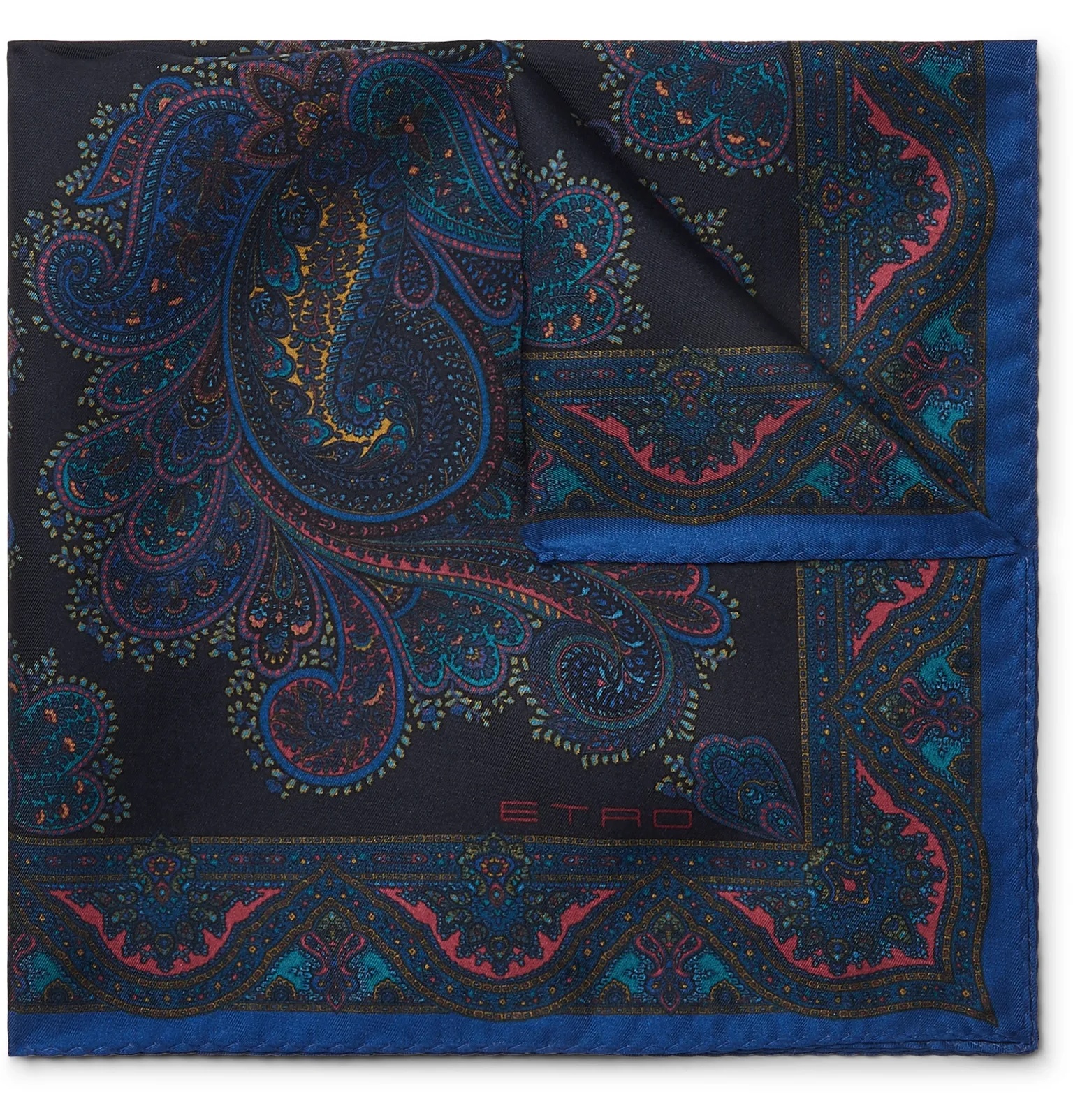 Paisley-Print Silk-Twill Pocket Square - 1