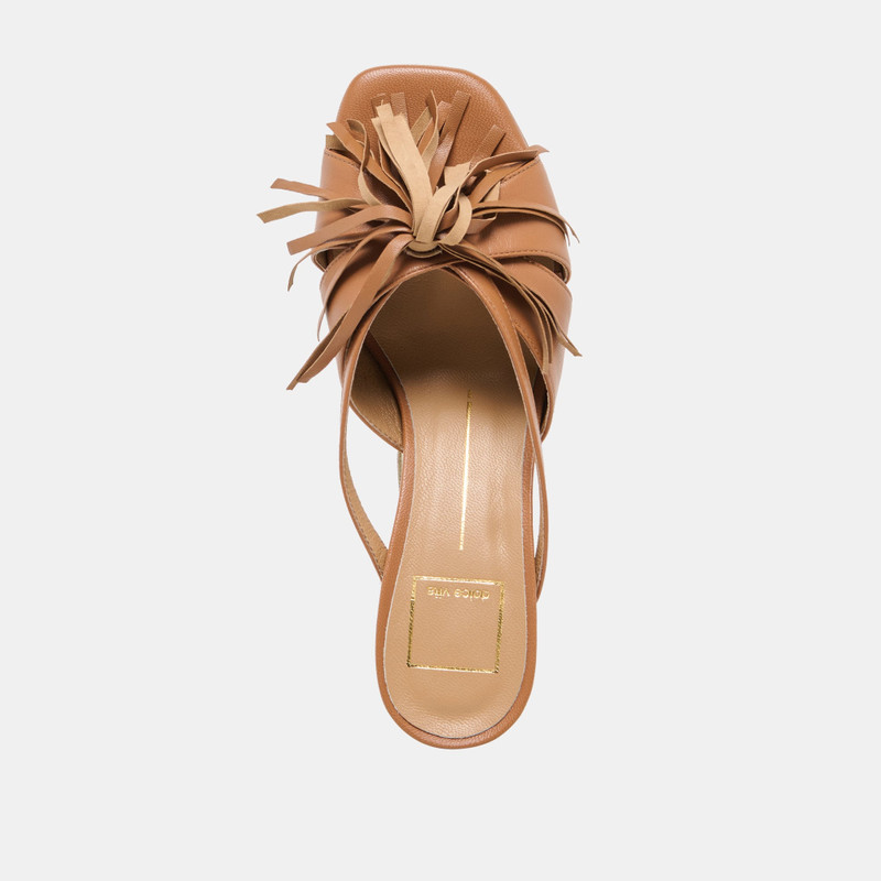 ROSALY HEELS CHESTNUT LEATHER 11