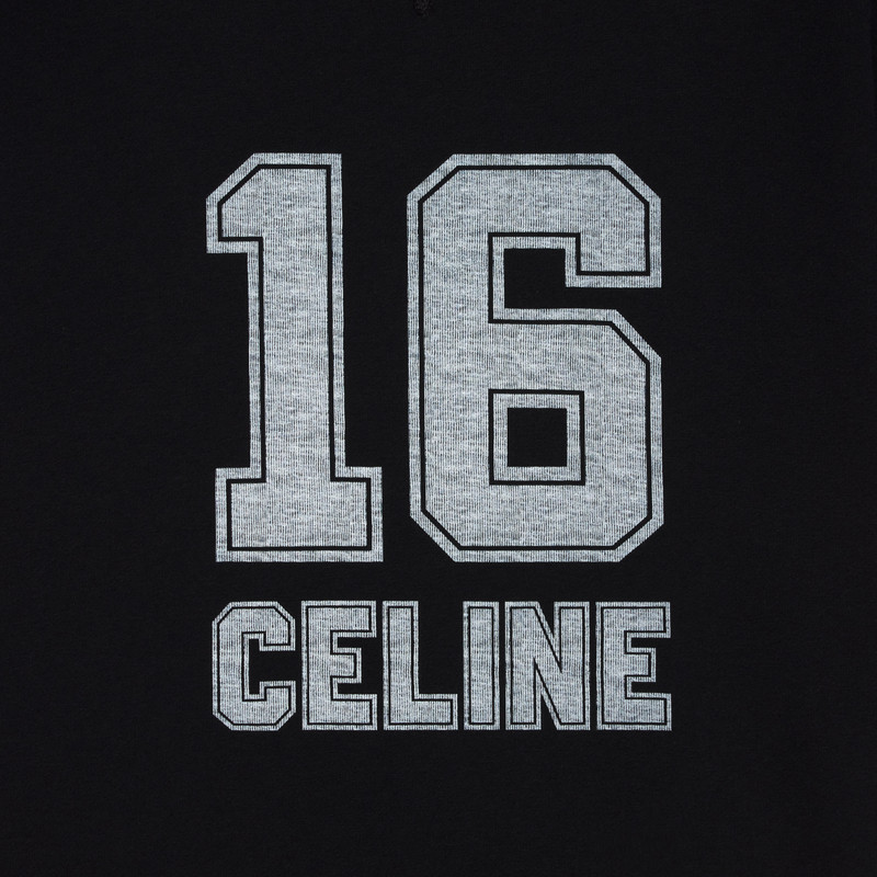 Oversized Celine 16 sweatshirt in cotton fleece 3