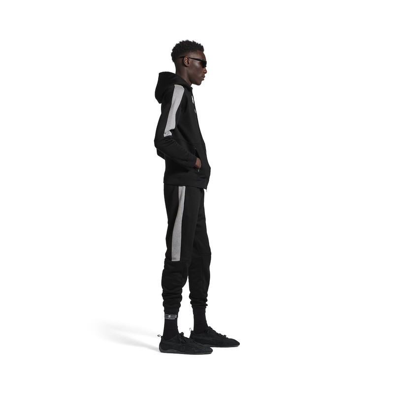 Balenciaga I Puma Hooded Tracksuit Jacket in Black/dark Heather Grey 3