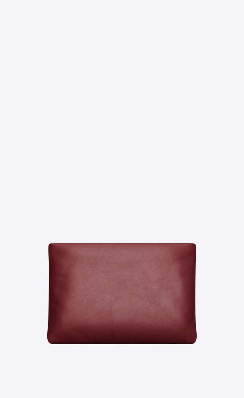 SAINT LAURENT calypso small pouch in lambskin outlook