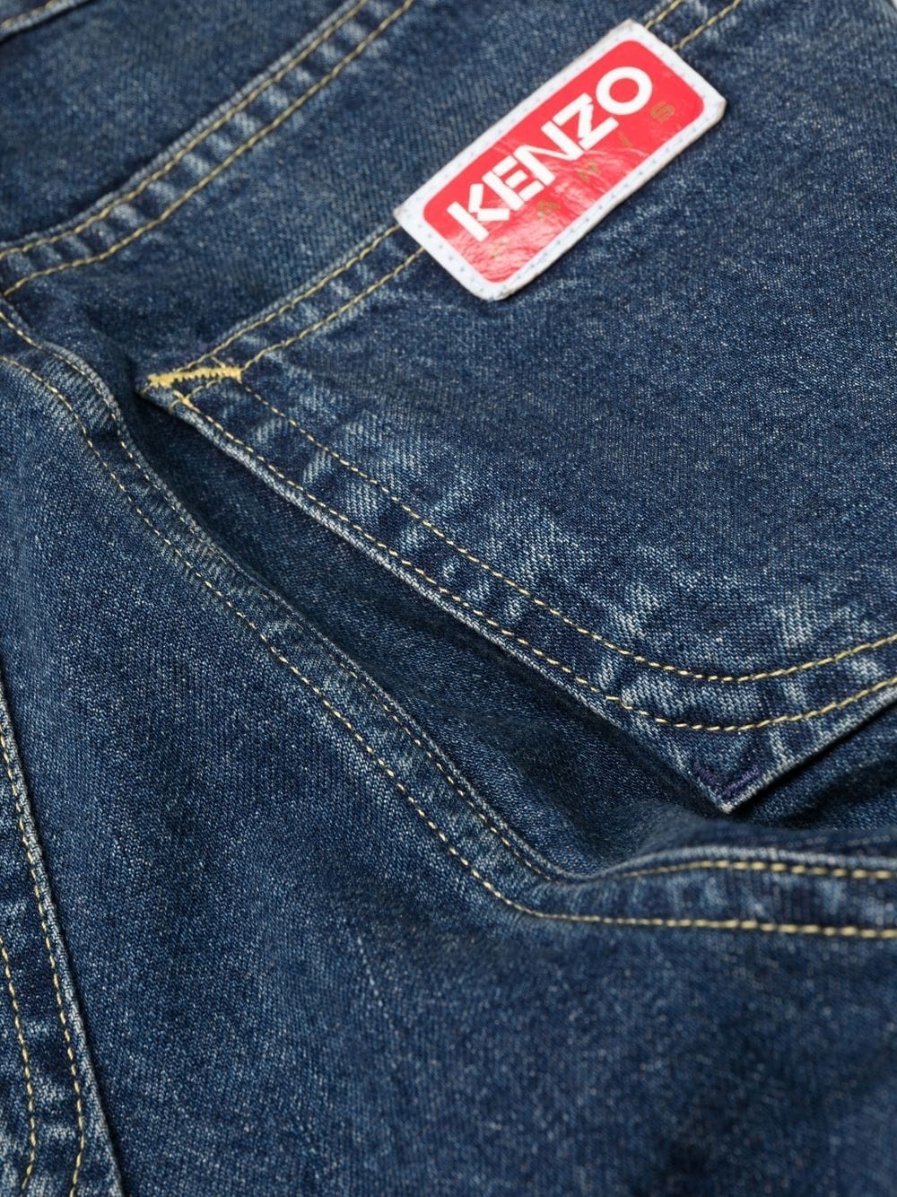 high-waisted straight-leg jeans - 6