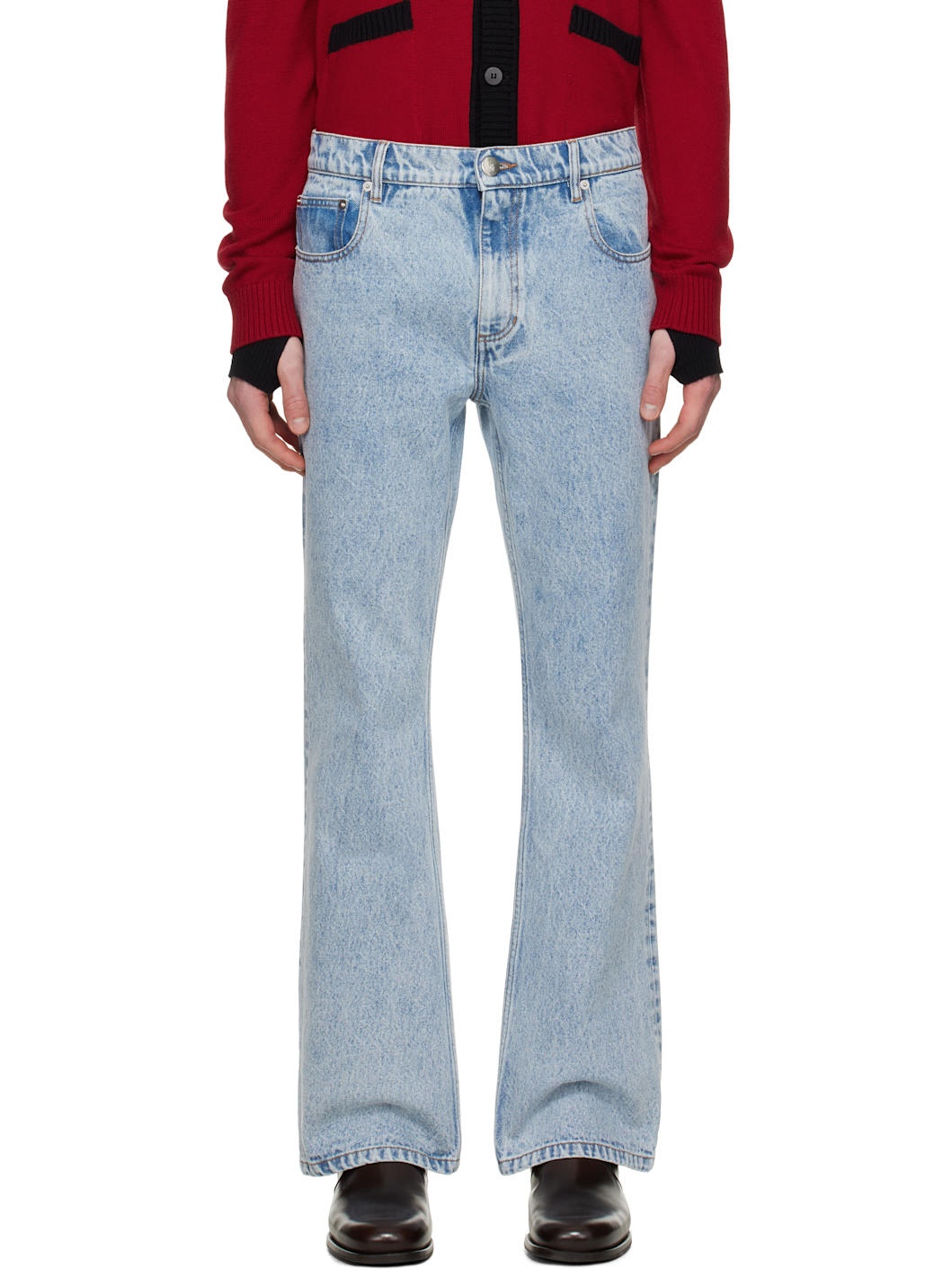 Blue Flare Jeans - 1