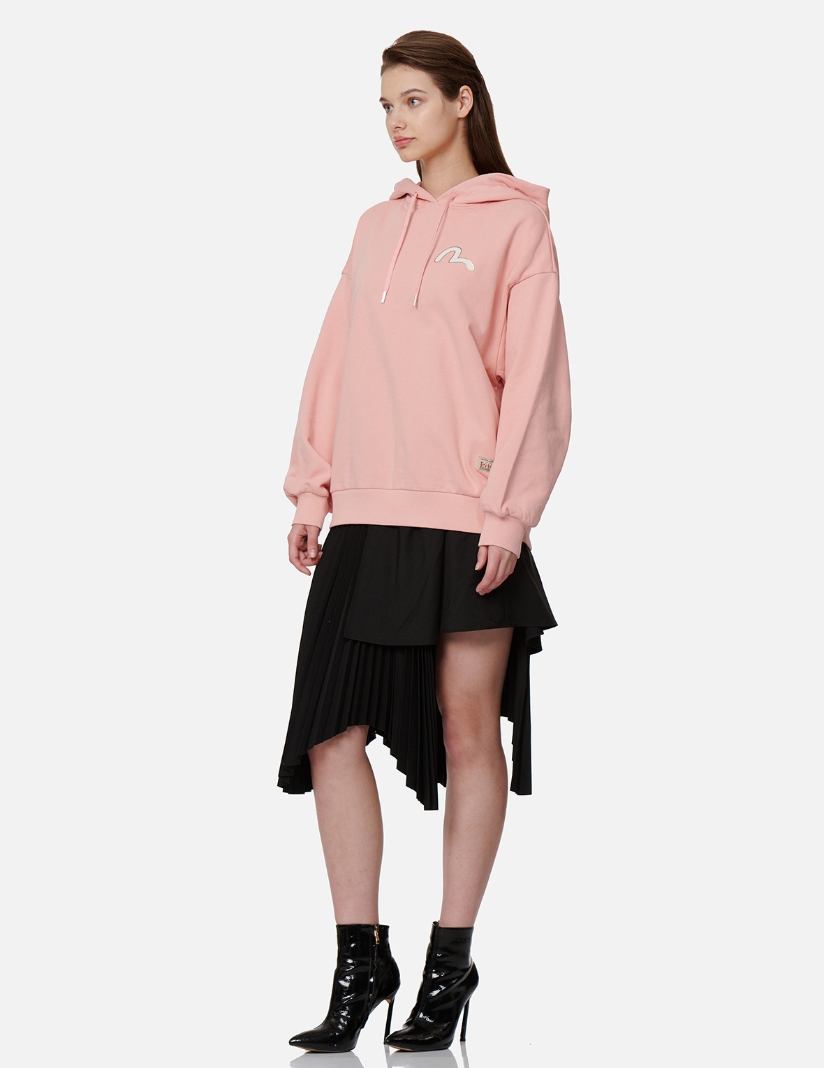 TATTOO KOI PRINT HOODED SWEATSHIRT - 4